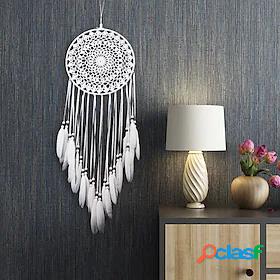Boho Dream Catcher Handmade Gift with Feather and Beaded