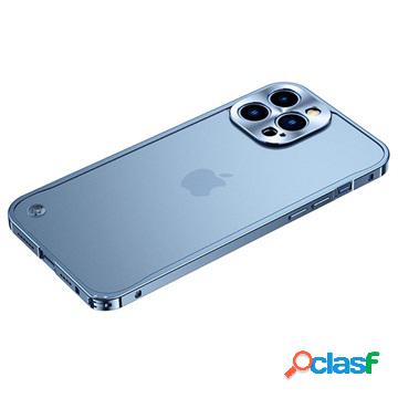 Bumper Metallico con Retro in Vetro Temperato per iPhone 13