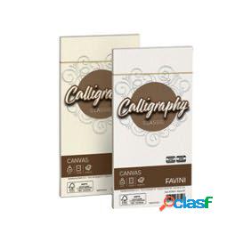 Busta Calligraphy Canvas - 110 x 220 mm - 100 gr - bianco 01