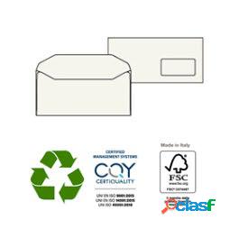 Busta KAMI GOMMATE - bianca - carta riciclata FSC - con