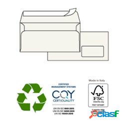 Busta KAMI STRIP - bianca - carta riciclata FSC - con