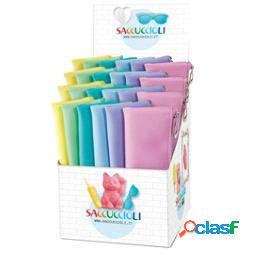 Bustina Saccuccioli Glam Pastel - 21 x 6 cm - colori