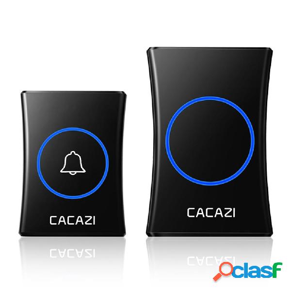 CACAZI A30 Smart Waterproof Wireless Music Doorbell Battery