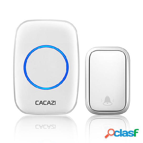 CACAZI FA58 Wireless Waterproof Self-powered Doorbell No