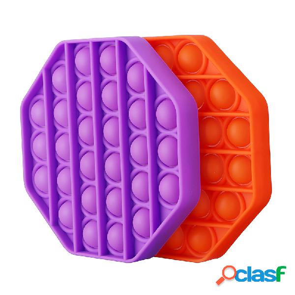 CHARMINER 2Pcs Orange Purple Bubble Fidget Toy Set Hexagon