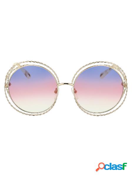 CHLOÉ OCCHIALI DA SOLE DONNA CE114ST779 METALLO MULTICOLOR