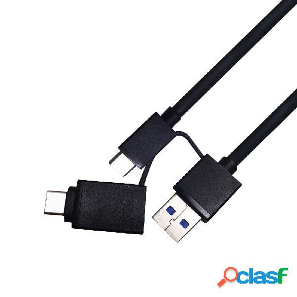 CIMANZ 2 in 1 Type C Data Cable Hard Drive Adapter Cable