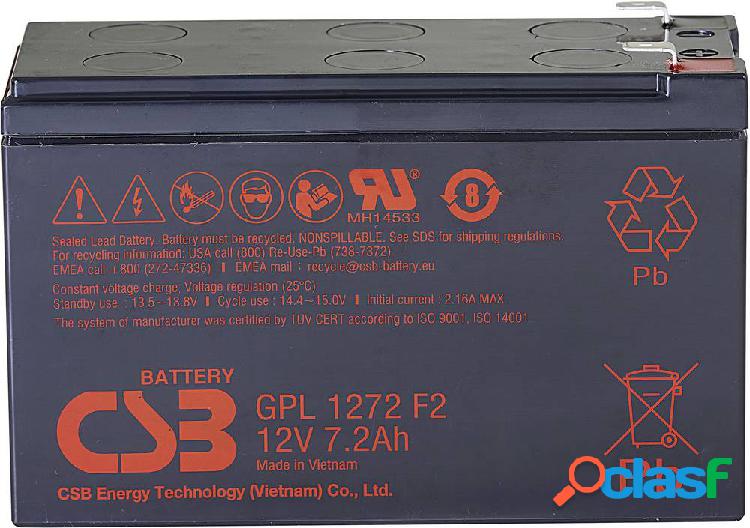 CSB Battery GPL 1272 GPL1272-F2FR Batteria al piombo 12 V