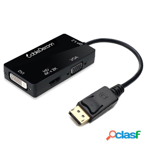 Cabledeconn B0108 Adapters Display Port 1.2 to HD 4K DVI VGA