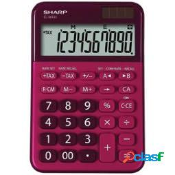 Calcolatrice da tavolo EL M335 - 10 cifre - Rosso - Sharp -