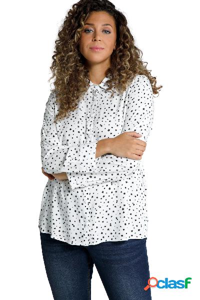 Camicia con stelle, colletto da camicia e maniche lunghe,