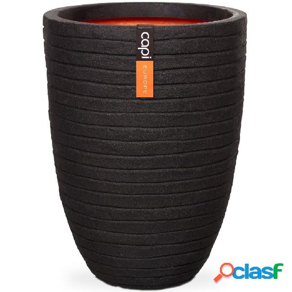 Capi Vaso Nature Row Elegante Basso 36x47 cm Nero KBLRO782