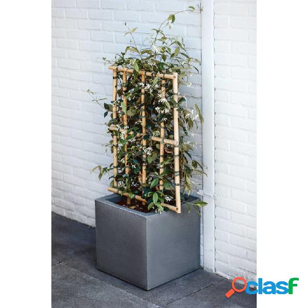 Capi Vaso Urban Smooth Quadrato 40x40x40 cm Grigio Scuro