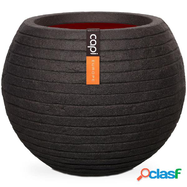 Capi Vaso a Sfera Nature Row 62x48 cm Nero KBLRO271