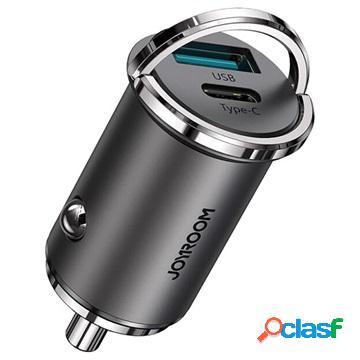 Caricabatterie per Auto Veloce USB-A & USB-C Joyroom C-A35 -