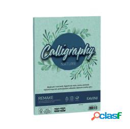 Carta Calligraphy Nature Remake - A4 - 120 gr - acquamarina