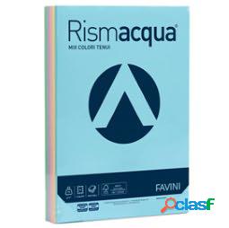 Carta Rismacqua - A4 - 90 gr - mix 5 colori - Favini - conf.