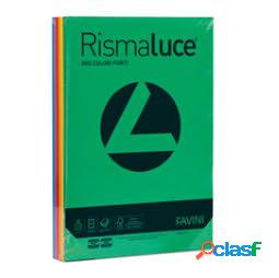 Carta Rismaluce - A4 - 140 gr - mix 6 colori - Favini -