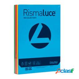 Carta Rismaluce - A4 - 90 gr - mix 8 colori - Favini - conf.