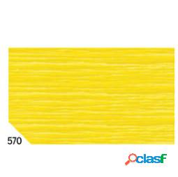Carta crespa - 50 x 250 cm - 48 gr-m2 - giallo 570 - Rex