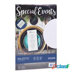 Carta metallizzata Special Events - A4 - 120 gr - bianco -