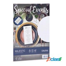 Carta metallizzata Special Events - A4 - 250 gr - bianco -