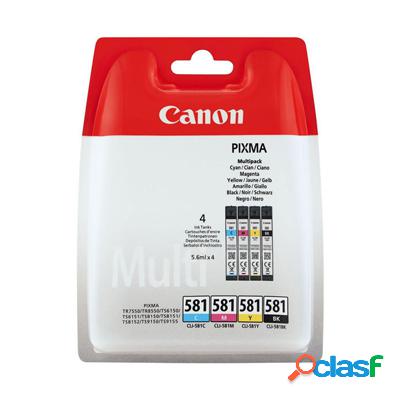 Cartuccia Canon 2078C005 Multipack CLI-581 (Conf. da 4 pz.)