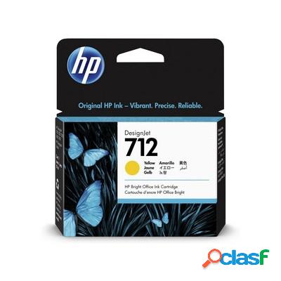 Cartuccia Hp 3ED69A 712 originale GIALLO