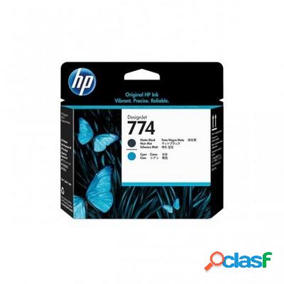 Cartuccia Hp P2W01A 774 originale NERO OPACO+CIANO