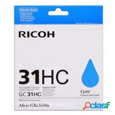 Cartuccia Ricoh 405689 GC31C originale CIANO