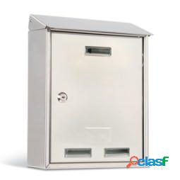 Cassetta postale Elios Steel - 25x30x10 cm - acciaio inox -