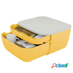 Cassettiera Cosy - 2 scomparti - giallo - Leitz (unit