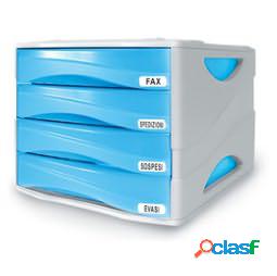 Cassettiera Smile - 29x38x25,5 cm - 4 cassetti da 5 cm -