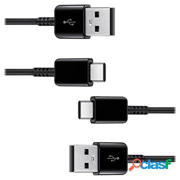 Cavo Samsung USB-A / USB-C EP-DG930MBEGWW - 2 Pz. - Nero