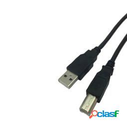Cavo USB 2.0 A-B maschio-maschio - 2 mt - MKC Melchioni