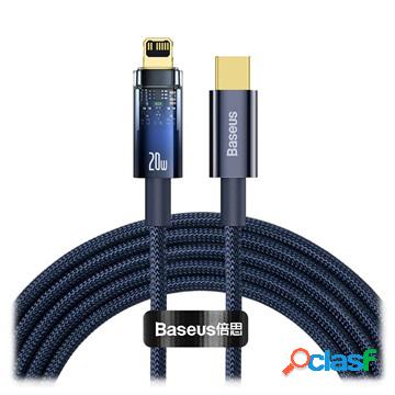 Cavo USB-C / Lightning Baseus Explorer 20W - 2m - Blu