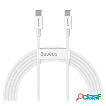 Cavo USB-C / USB-C Baseus Serie Superior - 100W, 2m - Bianco