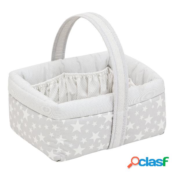 Cestina Imbottita 22.5X29X29 Cm Star Grigio