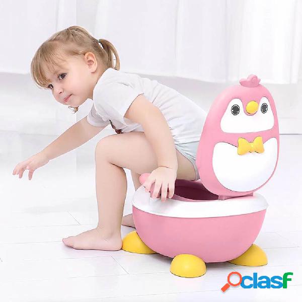 Children Potty Penguin Shape Spatterproof Urine Portable