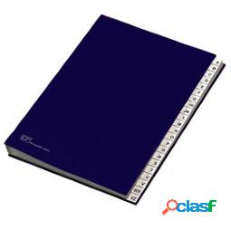 Classificatore alfabetico A-Z - 640E - 24x34 cm - blu -