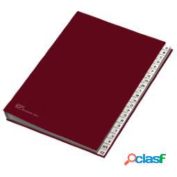 Classificatore alfabetico A-Z - 640E - 24x34 cm - rosso -