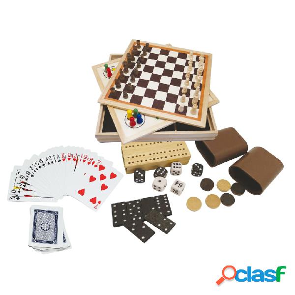 Clown Games Set di Giochi in Scatola 9-in-1 in Legno