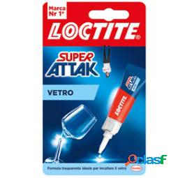 Colla Super Attak Vetro - 3 gr - trasparente - Loctite (unit