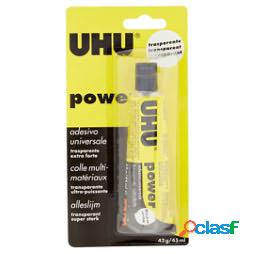 Colla UHU Power - 45 ml - trasparente - UHU (unit vendita 1