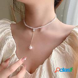 Collane con ciondolo Collana Y Collana di perle Per donna