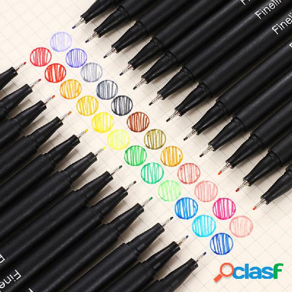 Colorful Hook Line Pen 12/24/36 Colors 0.4mm Needle Pen Set