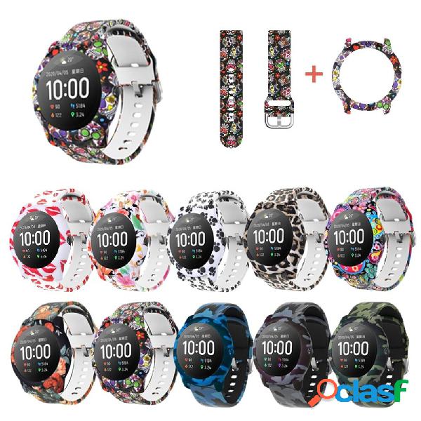 Colorful Pattern Watch Band Watch Strap with Watch Case