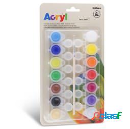 Colori Acryl - 4,5 ml - colori assortiti - Primo - blister