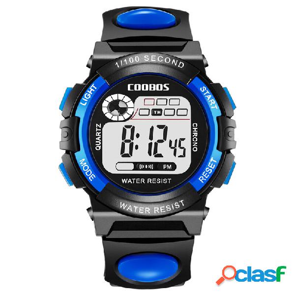 Coobos 0118 Multifunction Luminous LED Display Stopwatch