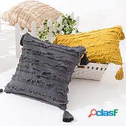 Copricuscini Cuscini Decorativi A Righe Con Nappe